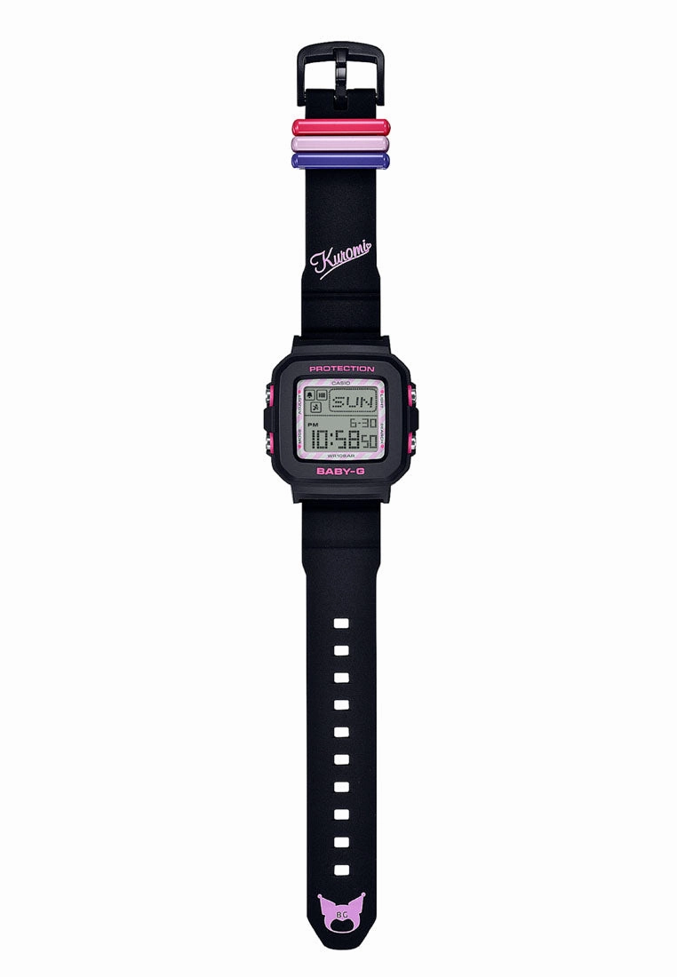 Casio Baby-g PLUS BGD-10KKM-1DR Kuromi Digital Rubber Band Watch For Women