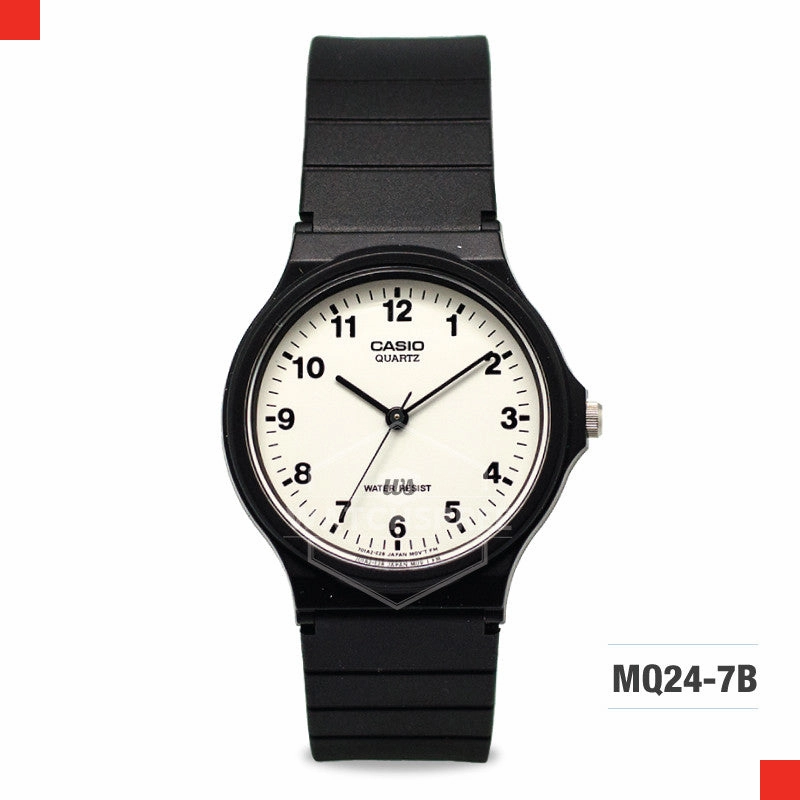 Casio Classic Analog Black Resin Band Watch MQ24-7B