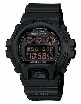 Casio Classic G-Shock Chronograph - Military Stealth Black - Flash Buzzer Alert