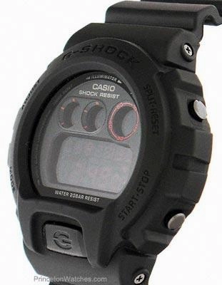 Casio Classic G-Shock Chronograph - Military Stealth Black - Flash Buzzer Alert