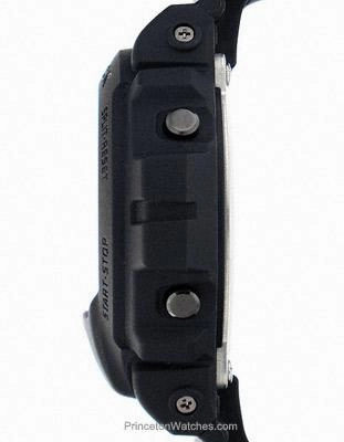 Casio Classic G-Shock Chronograph - Military Stealth Black - Flash Buzzer Alert