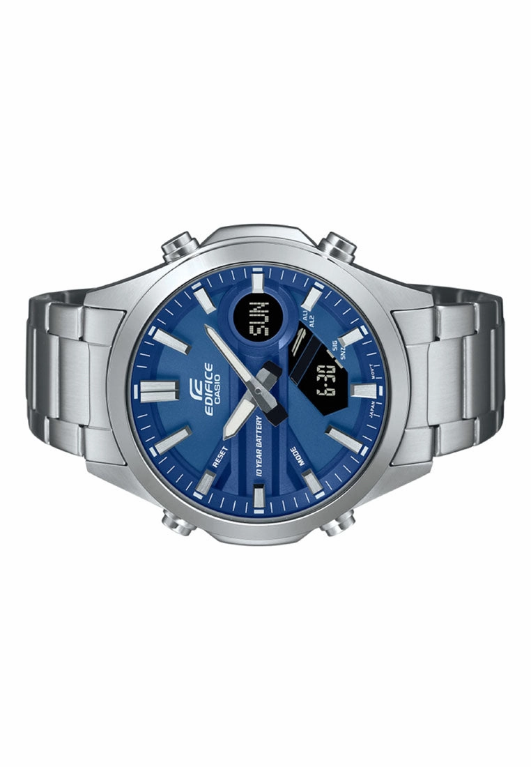 Casio Edifice EFV-C120D-2A Digital Analog Stainless Steel Strap Watch for Men