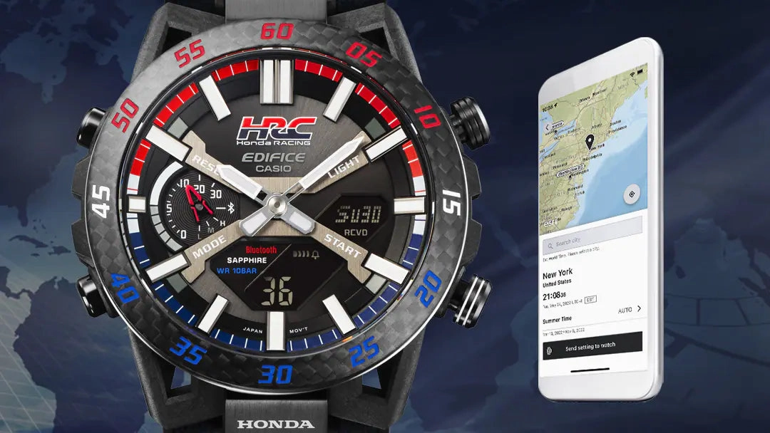 Casio Edifice HONDA RACING Tough Solar Bluetooth Mens Watch ECB2000HR-1A