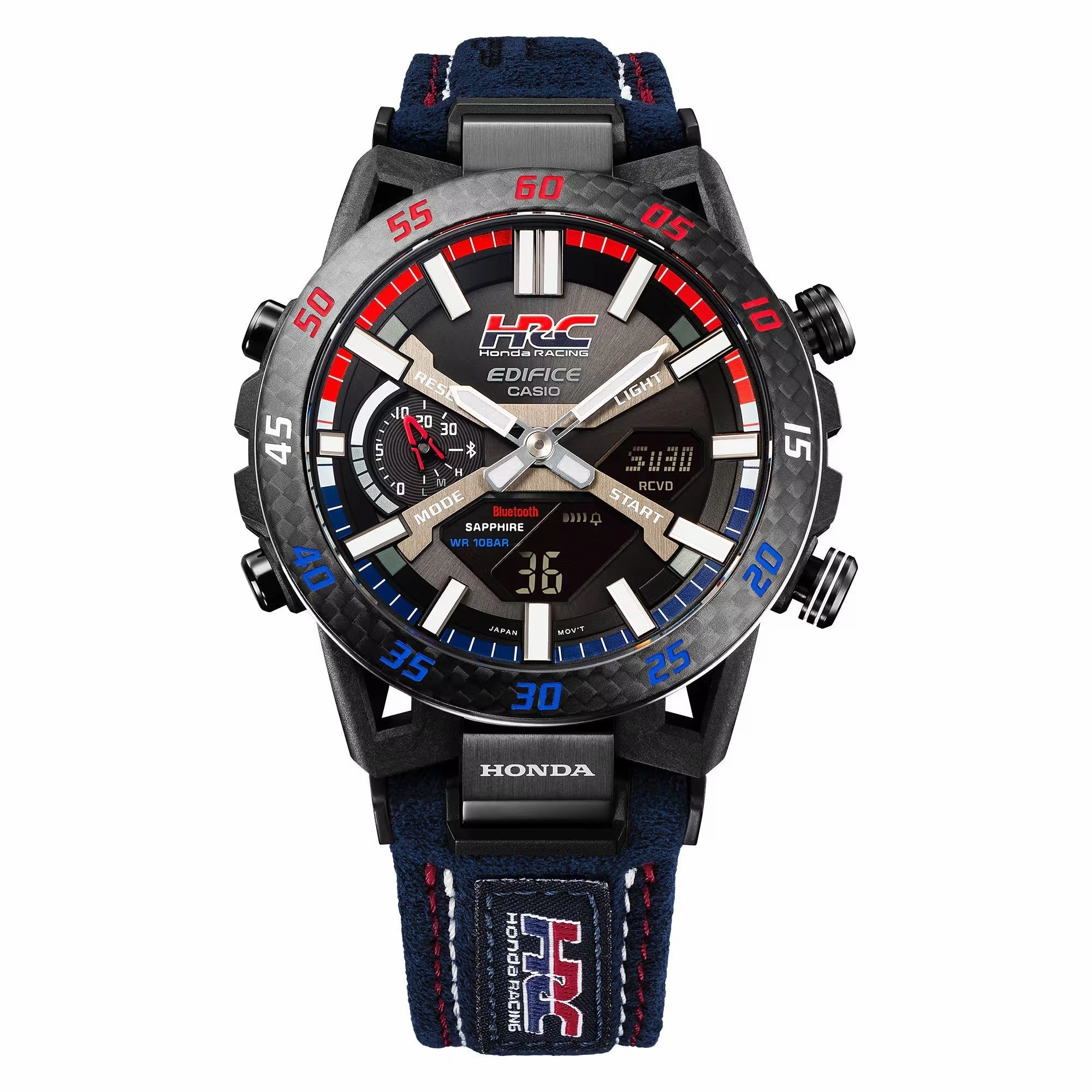 Casio Edifice HONDA RACING Tough Solar Bluetooth Mens Watch ECB2000HR-1A