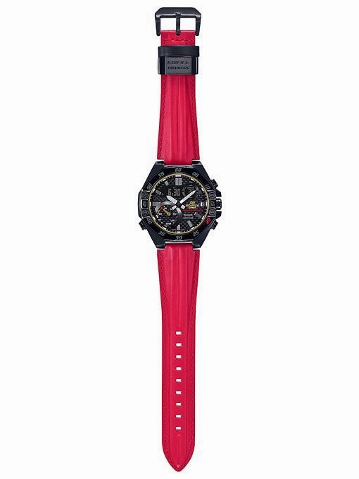 Casio Edifice Limited Edition Honda Racing 20th Anniversary Red Mens Watch ECB10HR-1A