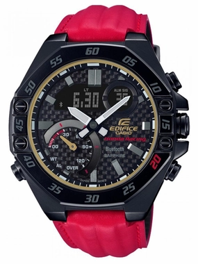 Casio Edifice Limited Edition Honda Racing 20th Anniversary Red Mens Watch ECB10HR-1A