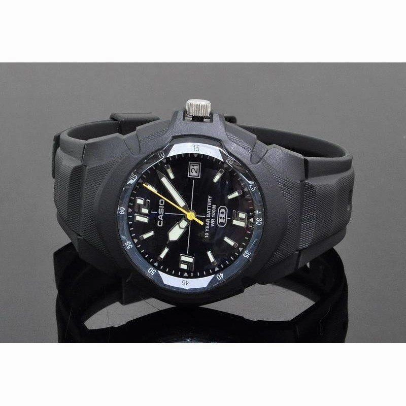 Casio Enticer MW-600F-2AVDF Black Resin Strap Analog Men's Watch