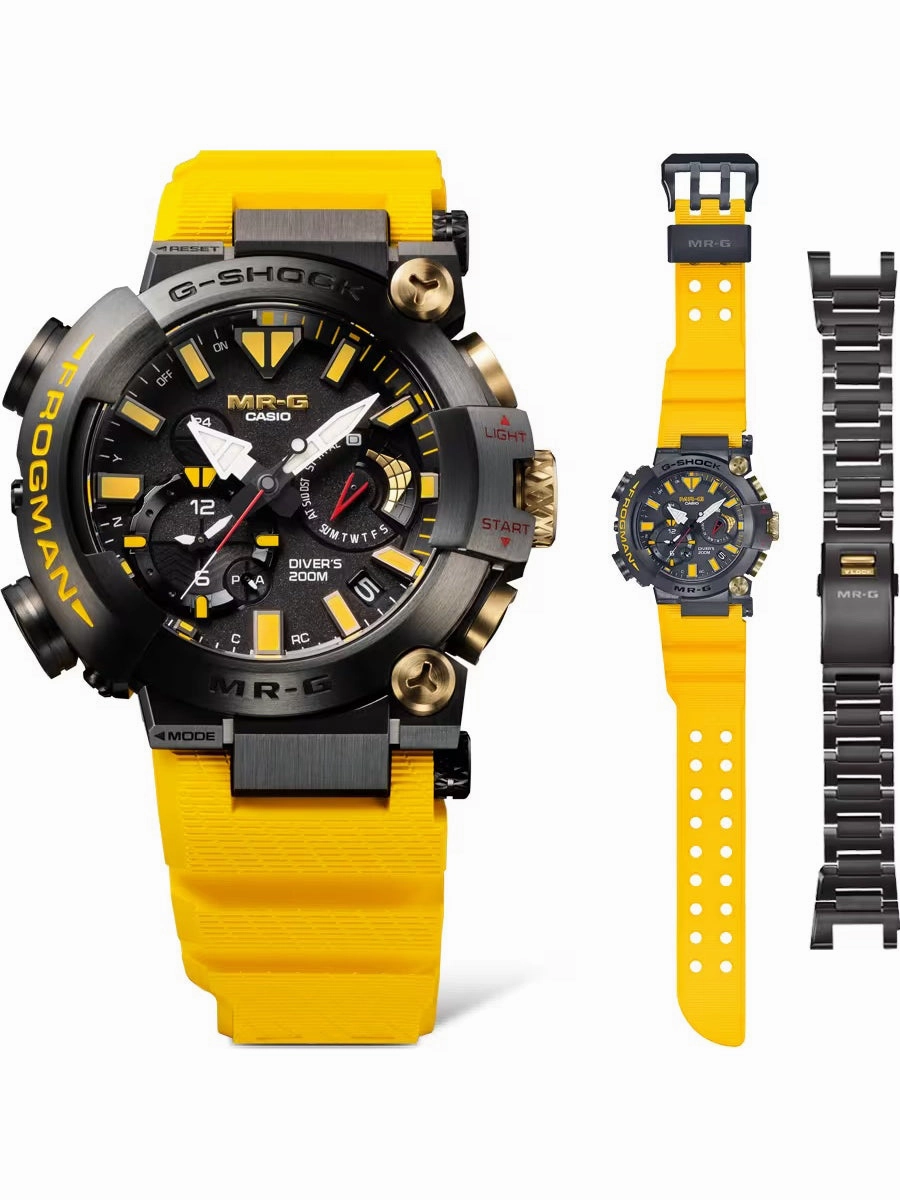 Casio G-SHOCK 40th anniversary remake of the FROGMAN 30th. The MR-G divers watch MRGBF1000E-1A9