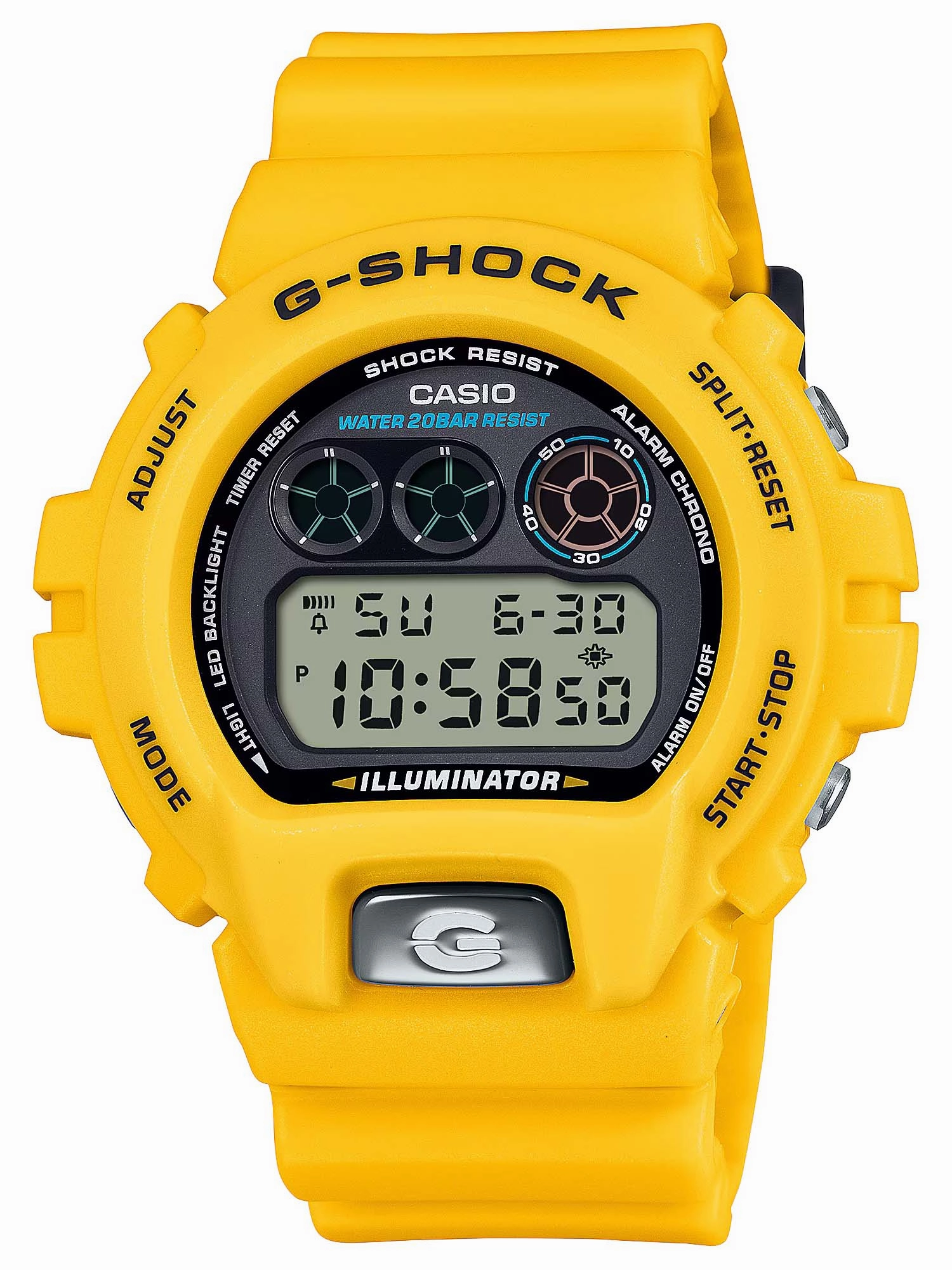 Casio G-Shock 6900 LINE 30TH ANNIVERSARY Yellow Digital Mens Watch DW6900TR-9