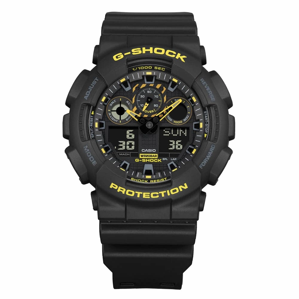 Casio G-Shock Black Dial Resin Strap Men Watch GA-100CY-1ADR