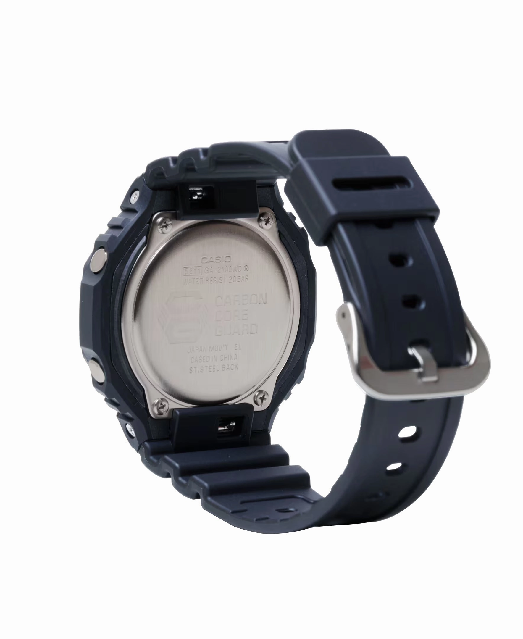 Casio G-Shock CARBON CORE Black/White Ana-Digi Mens Watch GA2100WD-1A