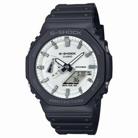 Casio G-Shock CARBON CORE Black/White Ana-Digi Mens Watch GA2100WD-1A