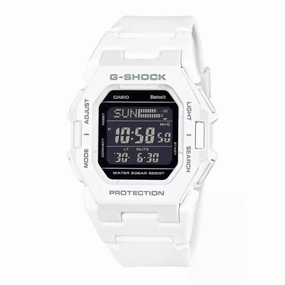 Casio G-Shock Digital Bluetooth Connects White Resin Strap Men's Watch GD-B500-7DR