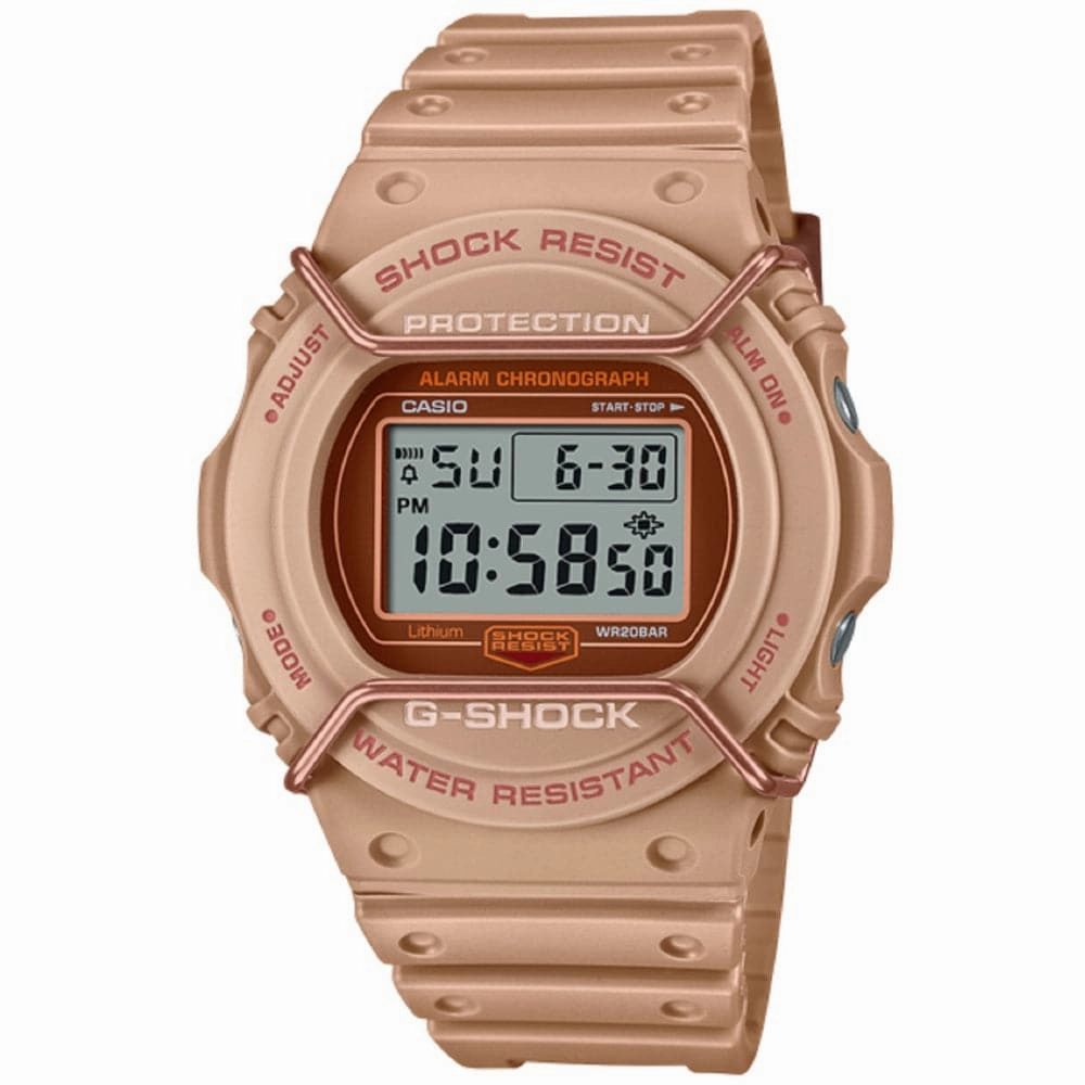 Casio G-Shock Digital Brown Resin Strap Men Watch DW-5700PT-5DR-P