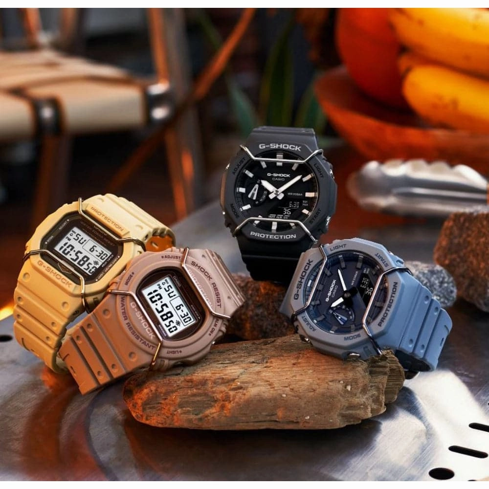Casio G-Shock Digital Brown Resin Strap Men Watch DW-5700PT-5DR-P