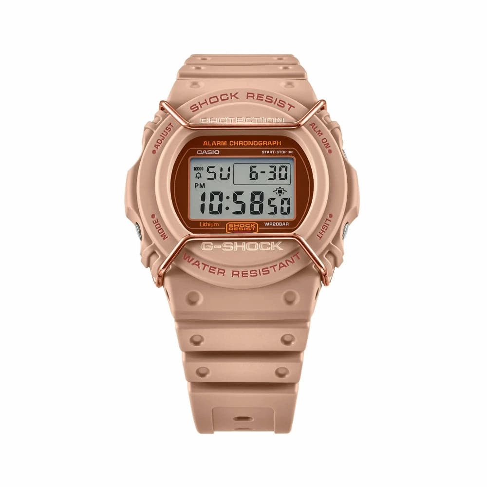 Casio G-Shock Digital Brown Resin Strap Men Watch DW-5700PT-5DR-P