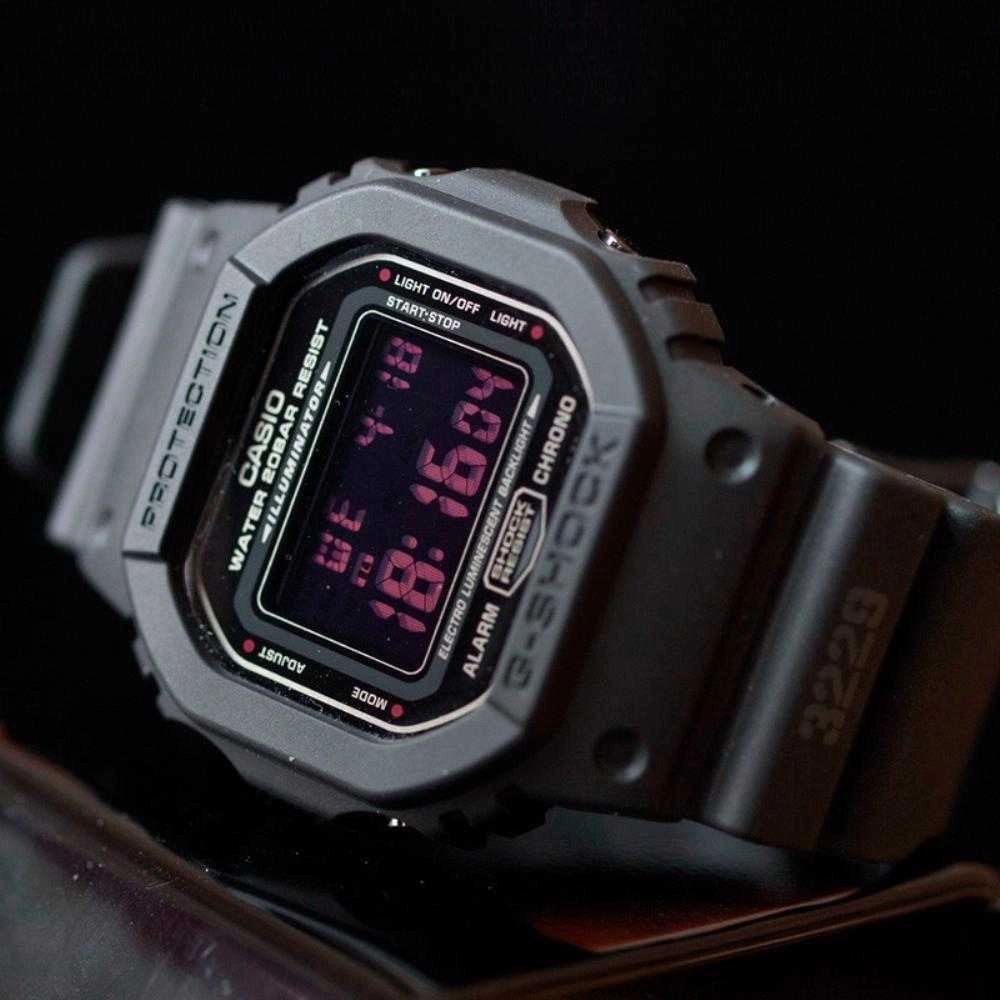 CASIO G-SHOCK DW-5600MS-1DR DIGITAL QUARTZ BLACK RESIN MEN'S WATCH