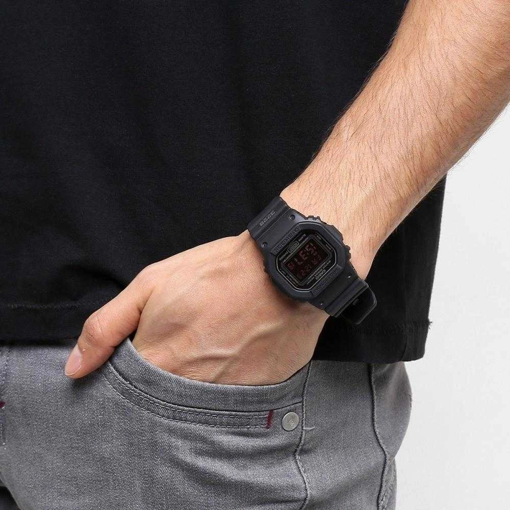 CASIO G-SHOCK DW-5600MS-1DR DIGITAL QUARTZ BLACK RESIN MEN'S WATCH
