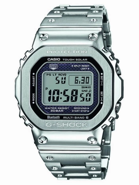 Casio G-Shock FULL METAL 5000 Silver Mens Watch GMWB5000D-1