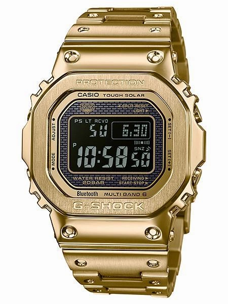 Casio G-Shock FULL METAL 5000 Steel Mens Gold Watch GMWB5000GD-9