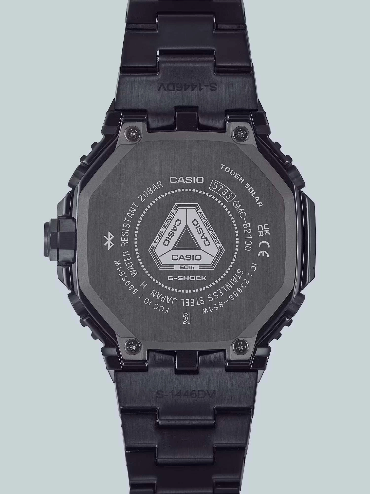 Casio G-Shock Full Metal 50th Anniversary Solar/Bluetooth Mens Watch GMCB2100ZE-1A