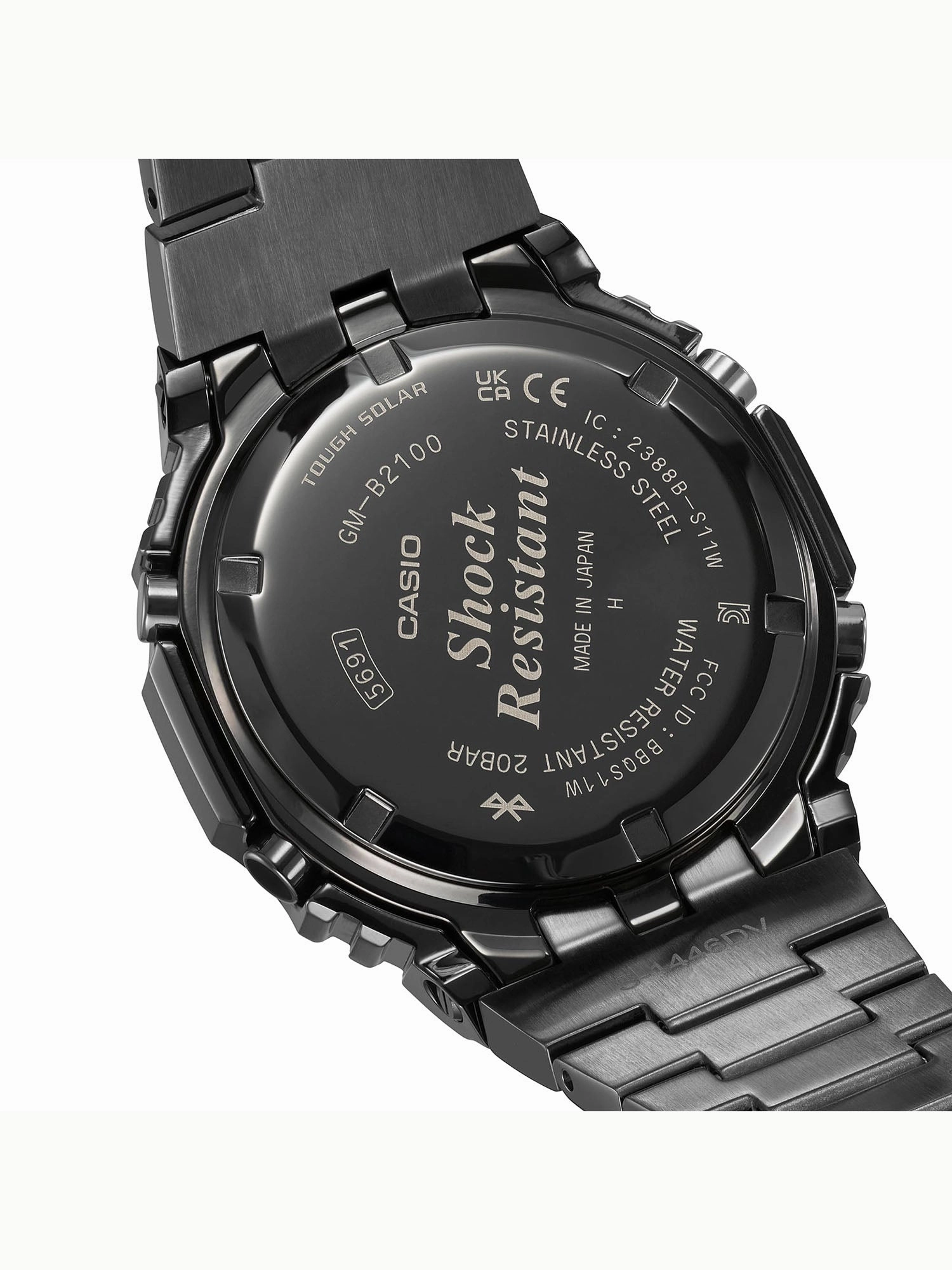 Casio G-Shock Full Metal Solar/Bluetooth Mens All Black Watch GMB2100BD-1A