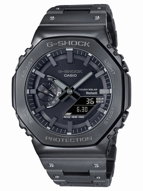 Casio G-Shock Full Metal Solar/Bluetooth Mens All Black Watch GMB2100BD-1A