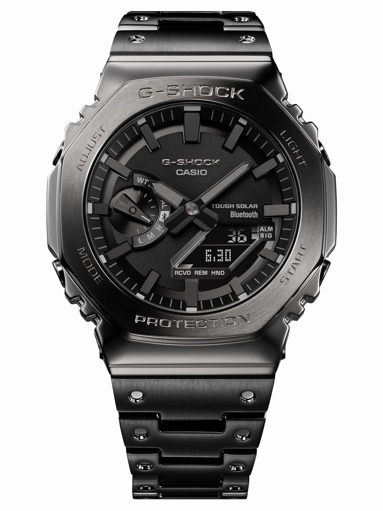 Casio G-Shock Full Metal Solar/Bluetooth Mens All Black Watch GMB2100BD-1A