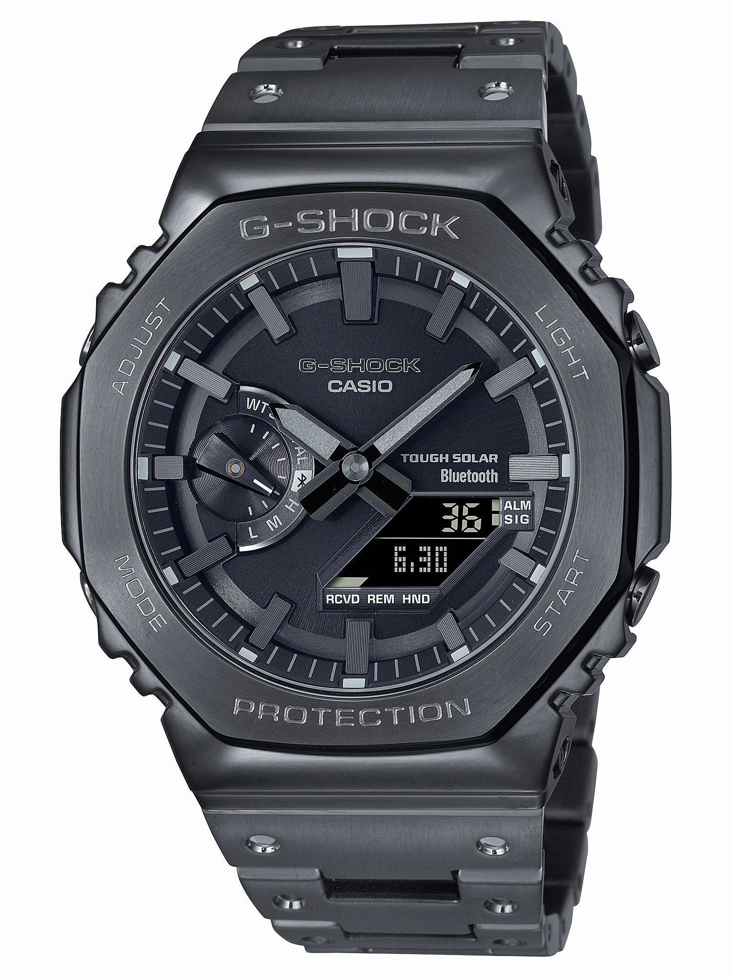 Casio G-Shock Full Metal Solar/Bluetooth Mens All Black Watch GMB2100BD-1A