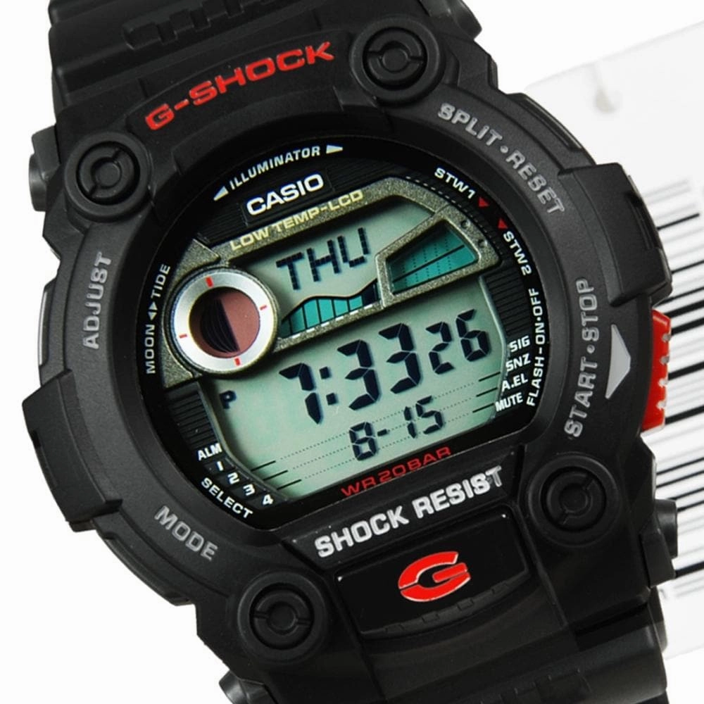 CASIO G-SHOCK G-7900-1DR-P DIGITAL QUARTZ BLACK RESIN MEN'S WATCH