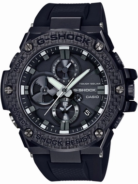 Casio G-Shock G-Steel Carbon Bezel Bluetooth Mens Watch GSTB100X-1A
