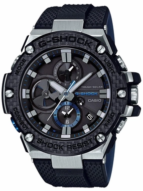 Casio G-Shock G-Steel Carbon Bezel Bluetooth Mens Watch GSTB100XA-1A