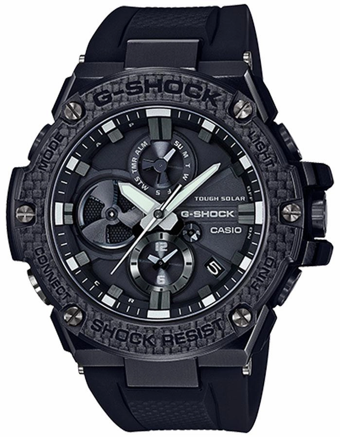 Casio G-Shock G-Steel Mens - Carbon - Solar - 200 - Silicone - Shock Resistant