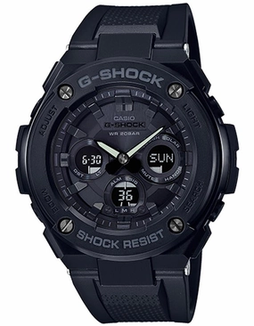 Casio G-Shock G-STEEL Mens - Solar - Digital/Analog - Black - 200M - LED Light