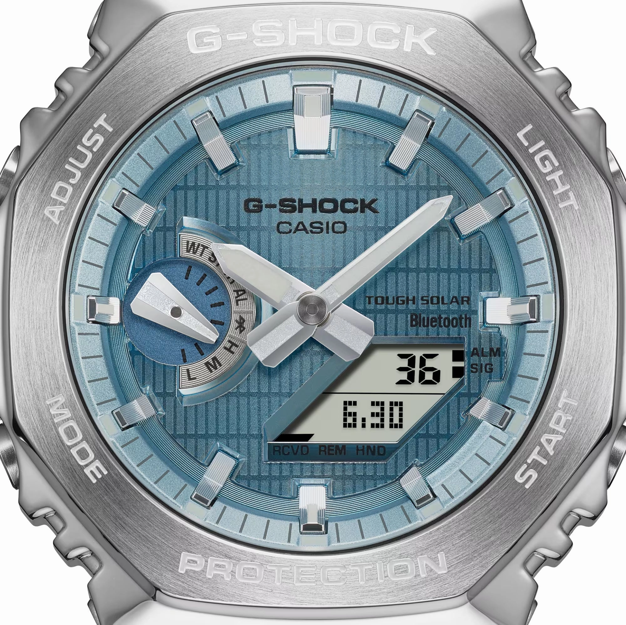 Casio G-Shock G-Steel METALLIC VAPOR Bluetooth Solar Mens Watch GBM2100A-1A2
