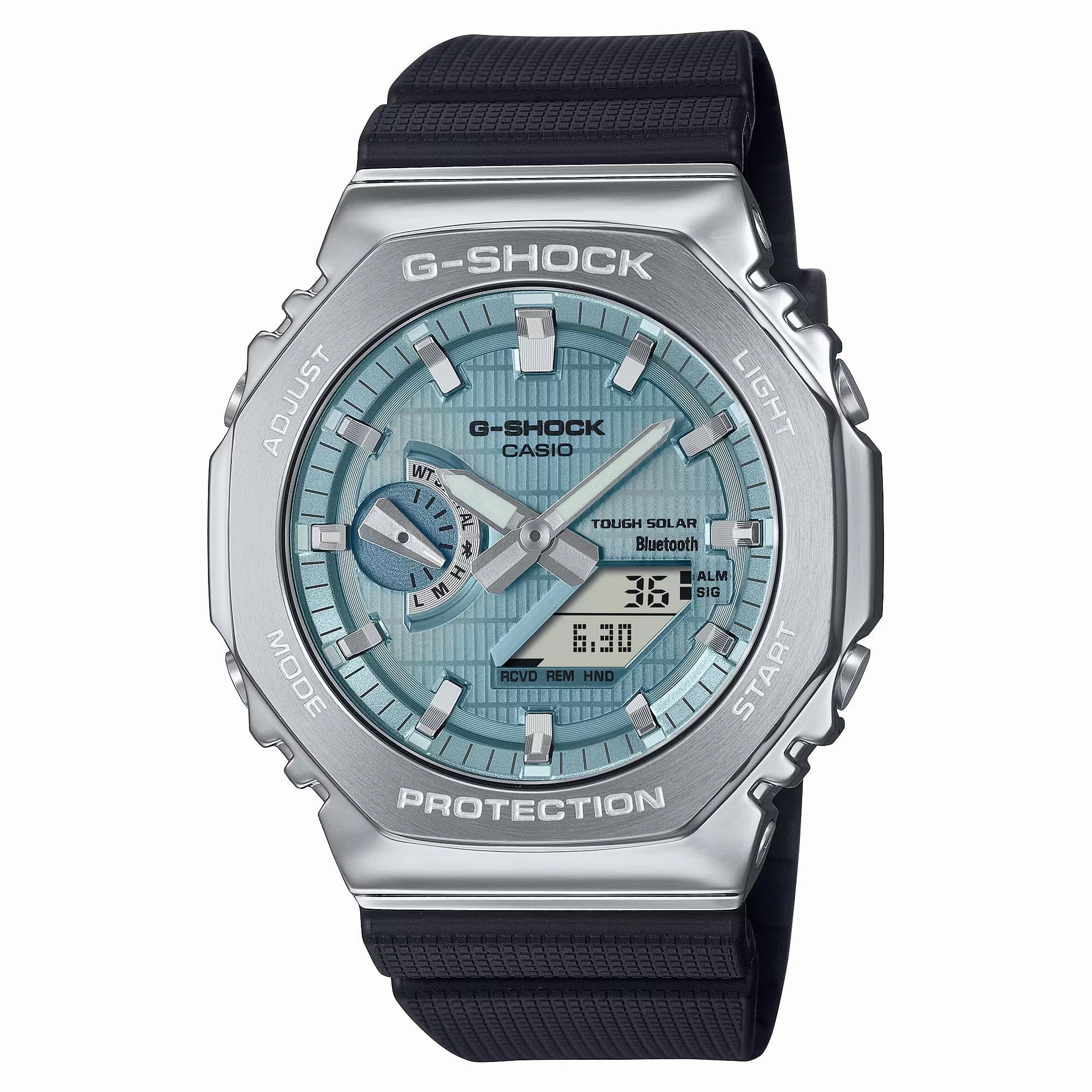 Casio G-Shock G-Steel METALLIC VAPOR Bluetooth Solar Mens Watch GBM2100A-1A2