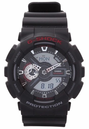 Casio G-shock GA-110-1ADR Digital Analog Rubber Strap Watch For Men
