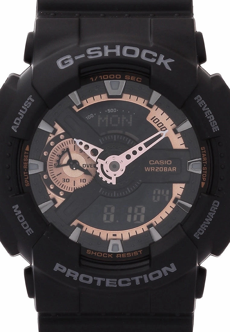 Casio G-shock GA-110RG-1ADR Digital Analog Rubber Strap Watch For Men