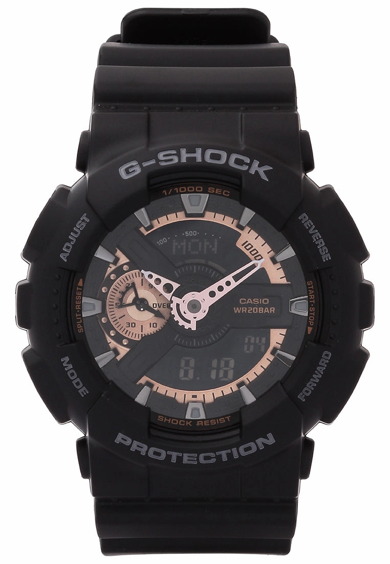 Casio G-shock GA-110RG-1ADR Digital Analog Rubber Strap Watch For Men