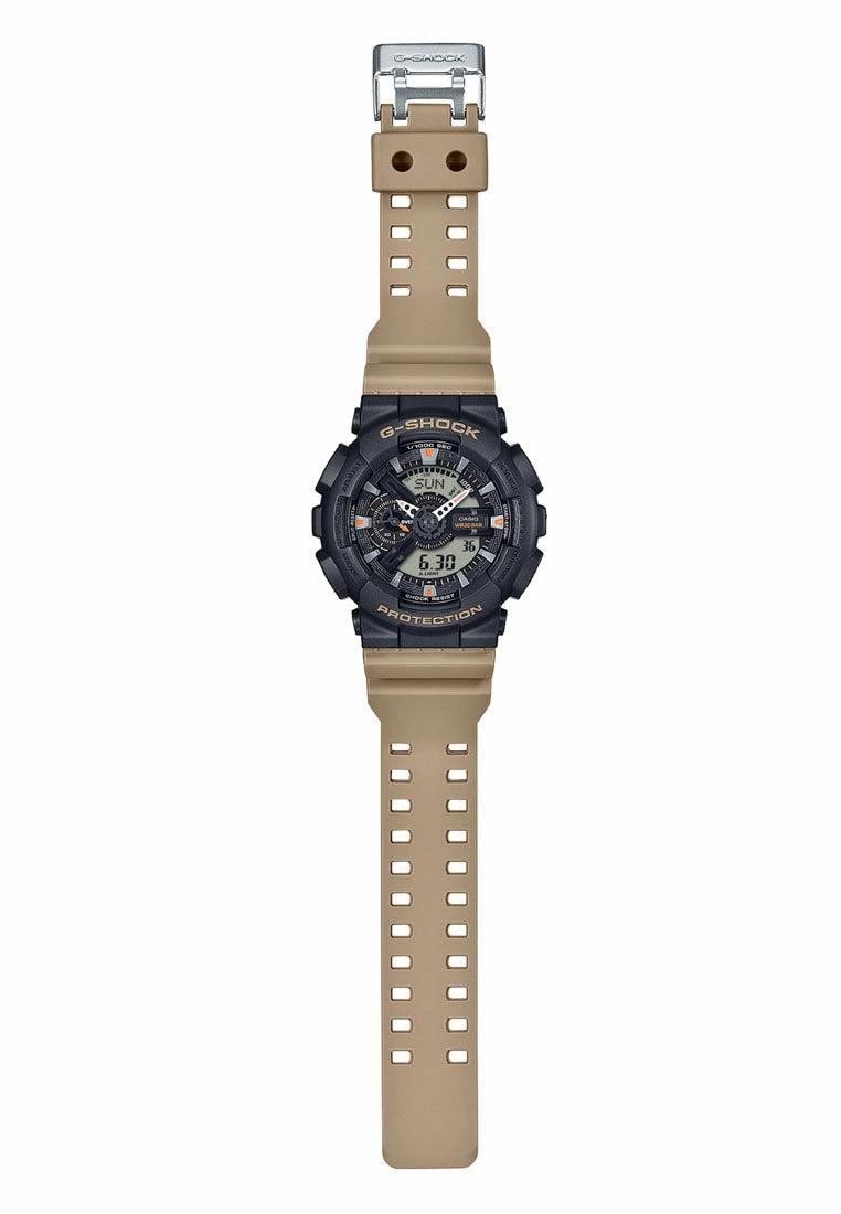Casio G-shock GA-110TU-1A5 Digital Analog Rubber Strap Watch for Men