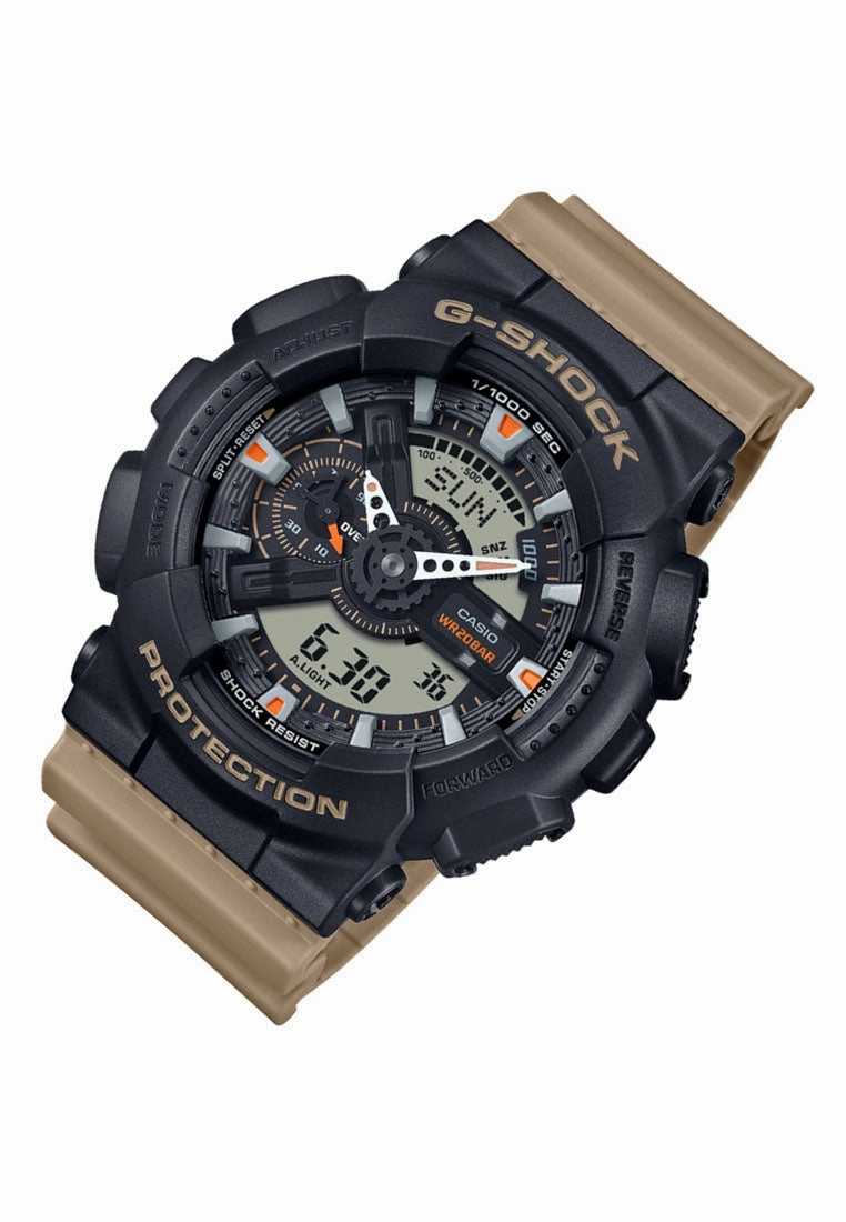 Casio G-shock GA-110TU-1A5 Digital Analog Rubber Strap Watch for Men