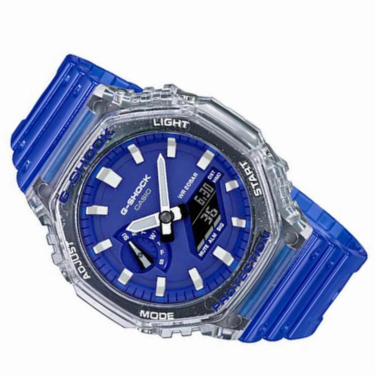 Casio G-shock GA-2100HC-2A Digital Analog Rubber Strap Watch For Men