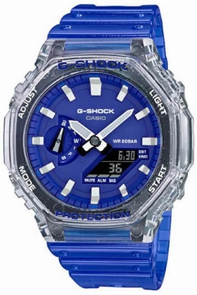 Casio G-shock GA-2100HC-2A Digital Analog Rubber Strap Watch For Men