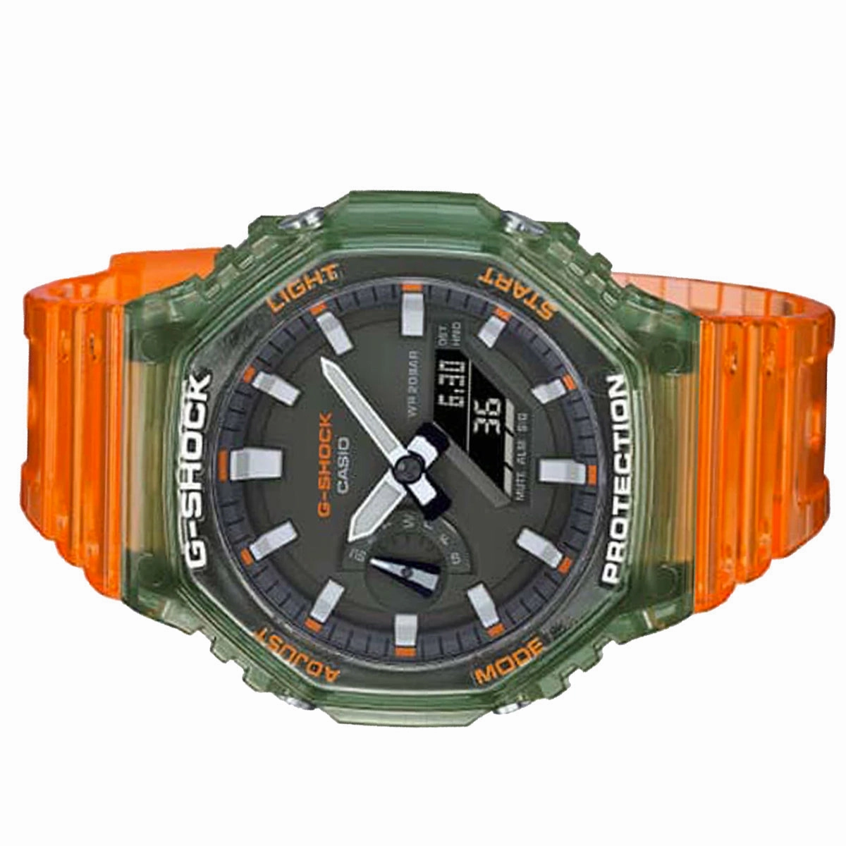 Casio G-shock GA-2100HC-4A Digital Analog Rubber Strap Watch For Men