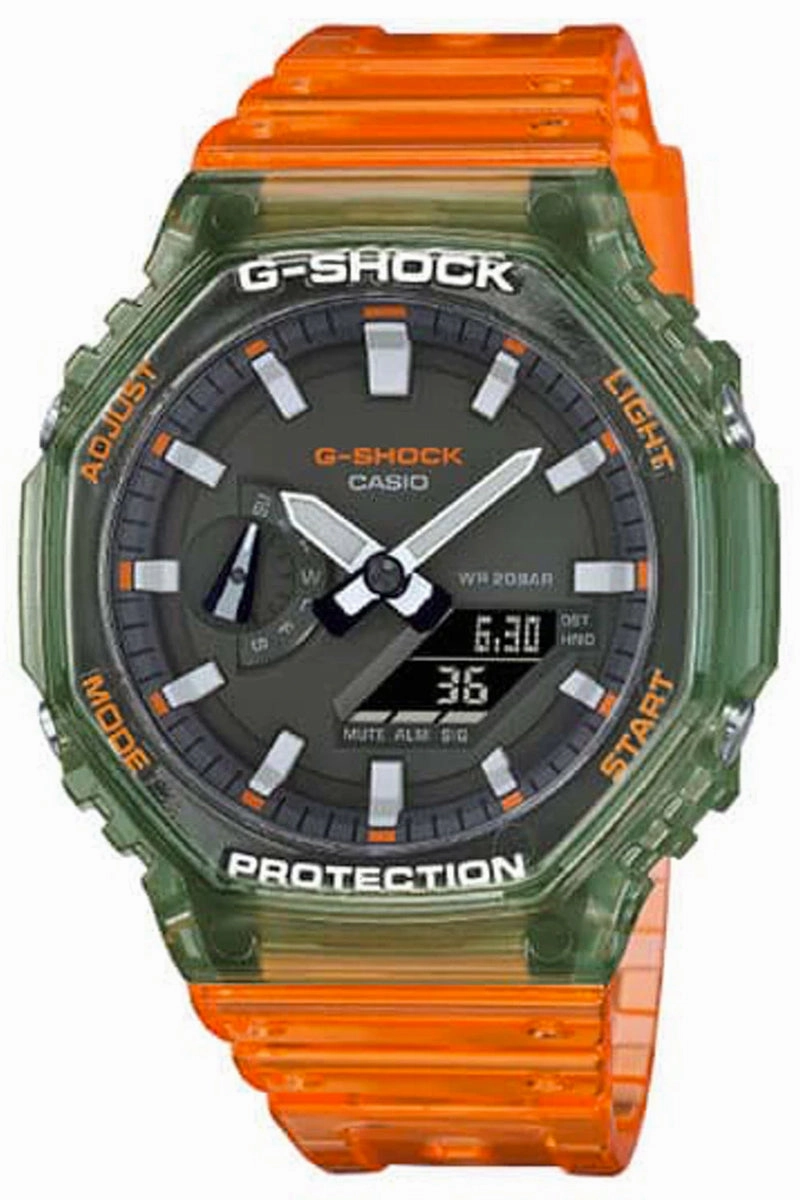 Casio G-shock GA-2100HC-4A Digital Analog Rubber Strap Watch For Men