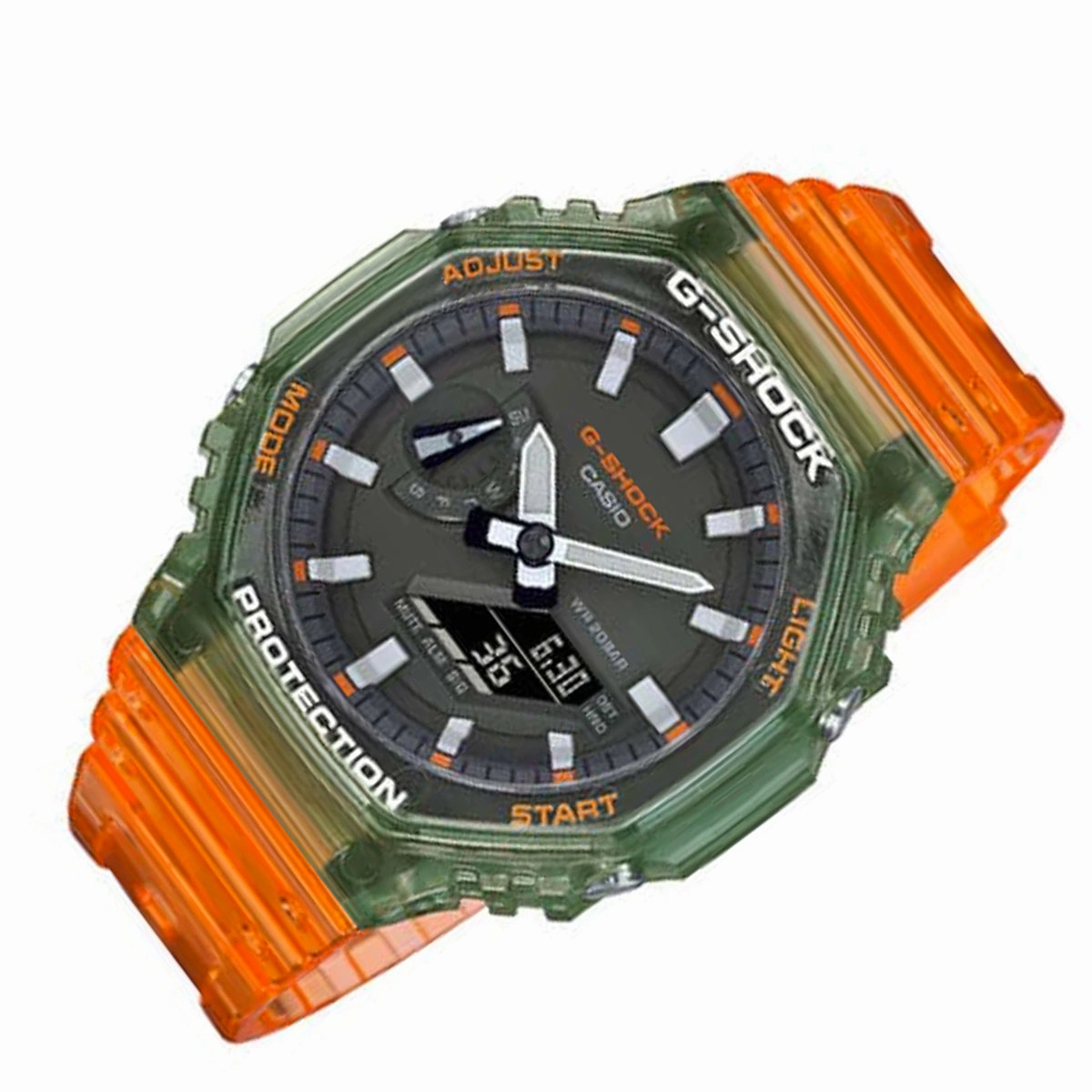 Casio G-shock GA-2100HC-4A Digital Analog Rubber Strap Watch For Men