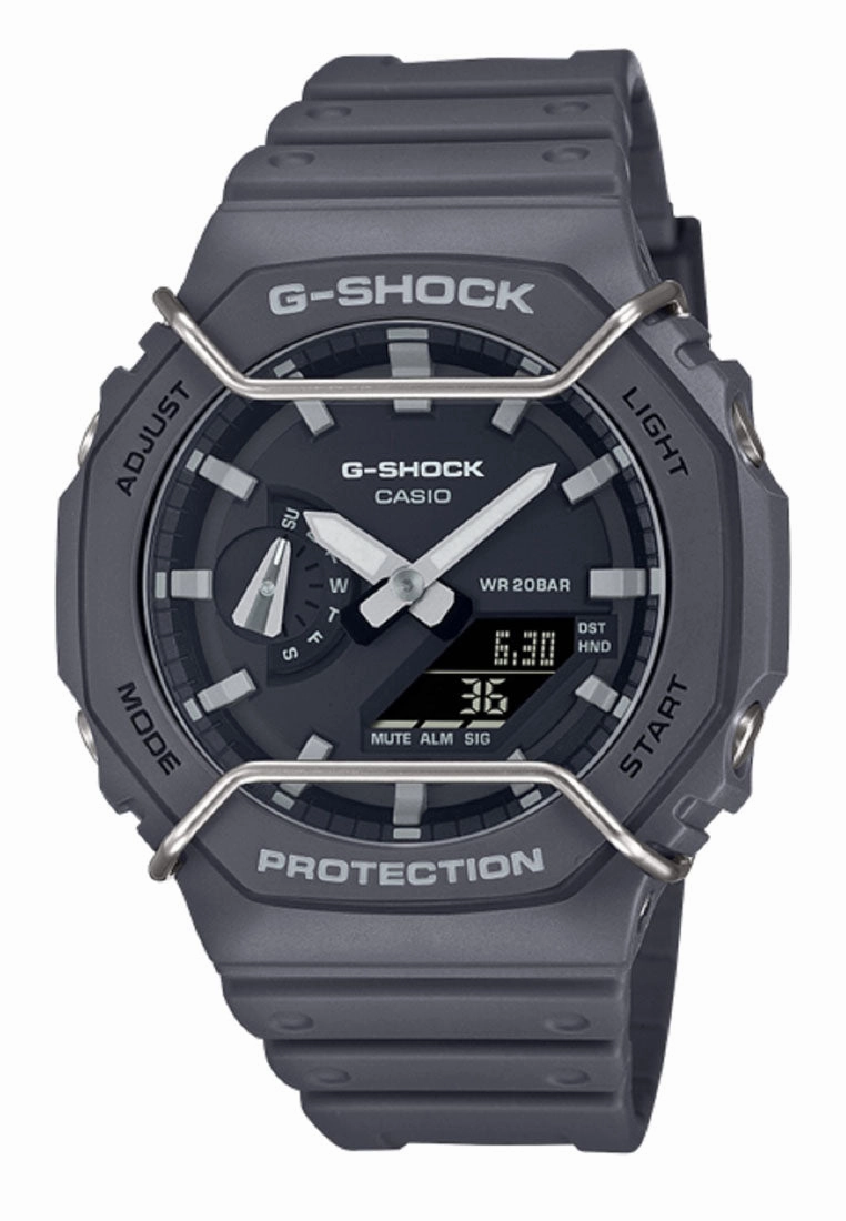 Casio G-shock GA-2100PTS-8A Digital Analog Rubber Strap Watch For Men