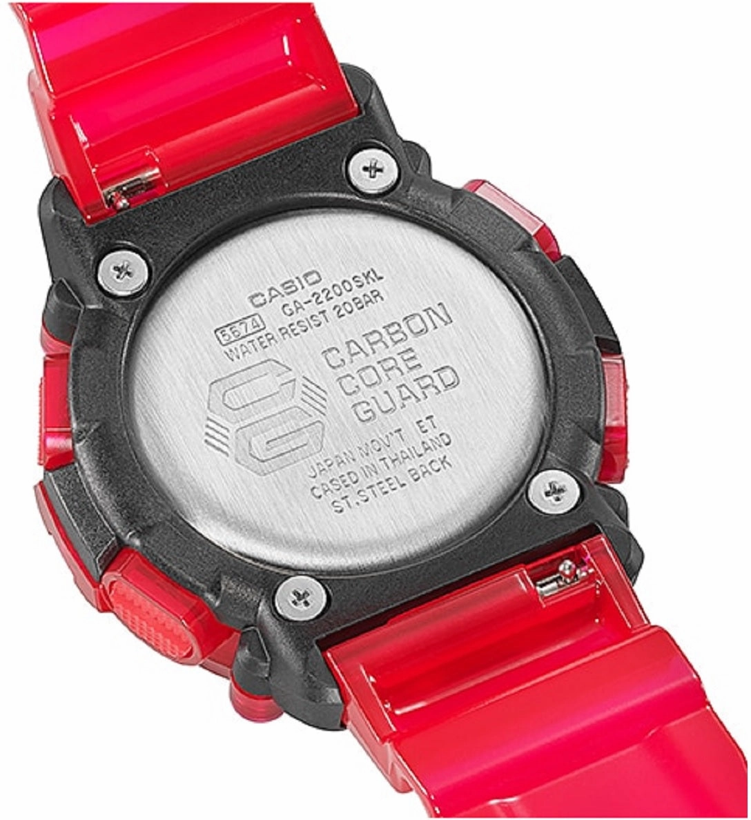Casio G-shock GA-2200SKL-4A Digital Analog Stainless Steel Strap Watch For Men