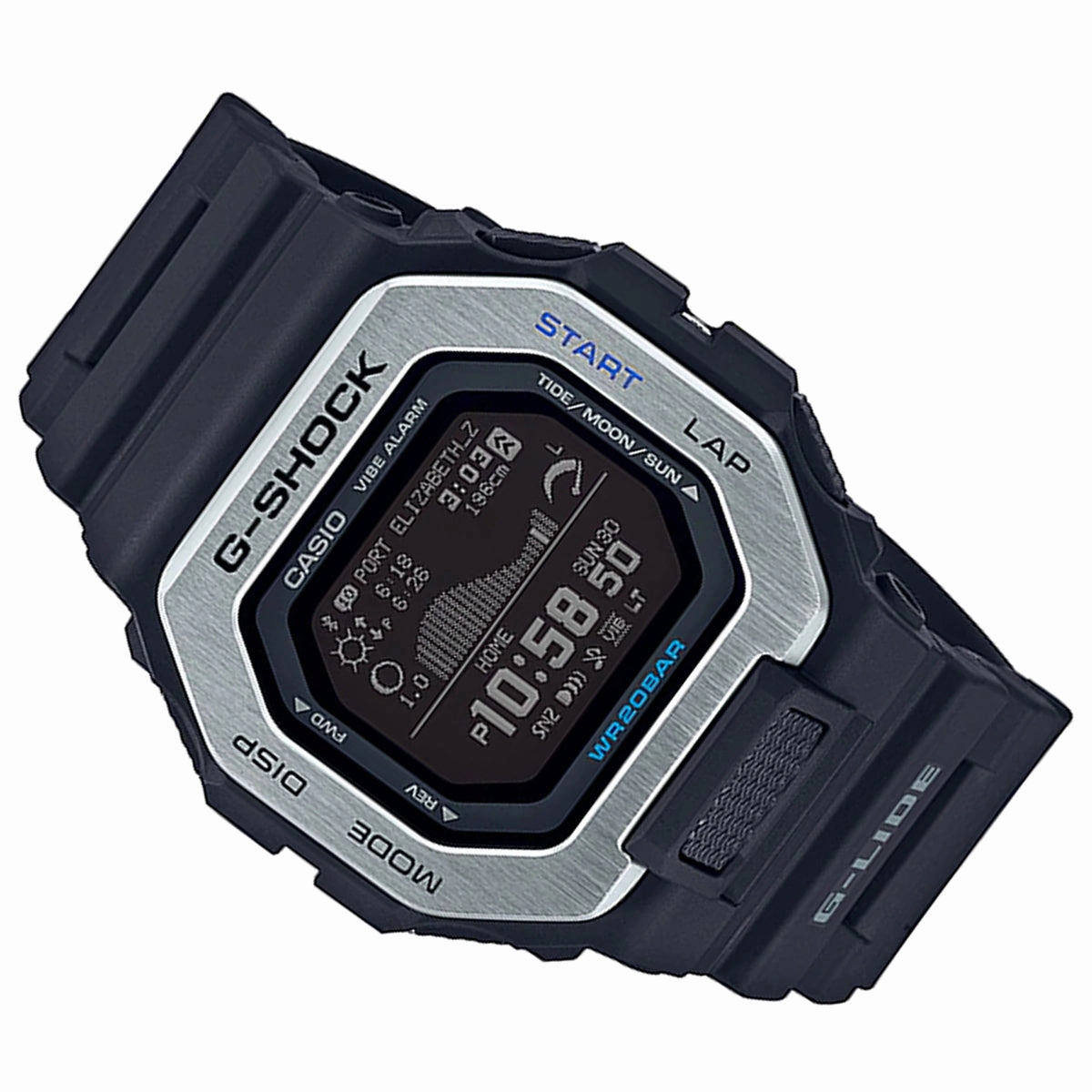 Casio G-shock GBX-100-1DR Bluetooth Digital Rubber Strap Watch For Men