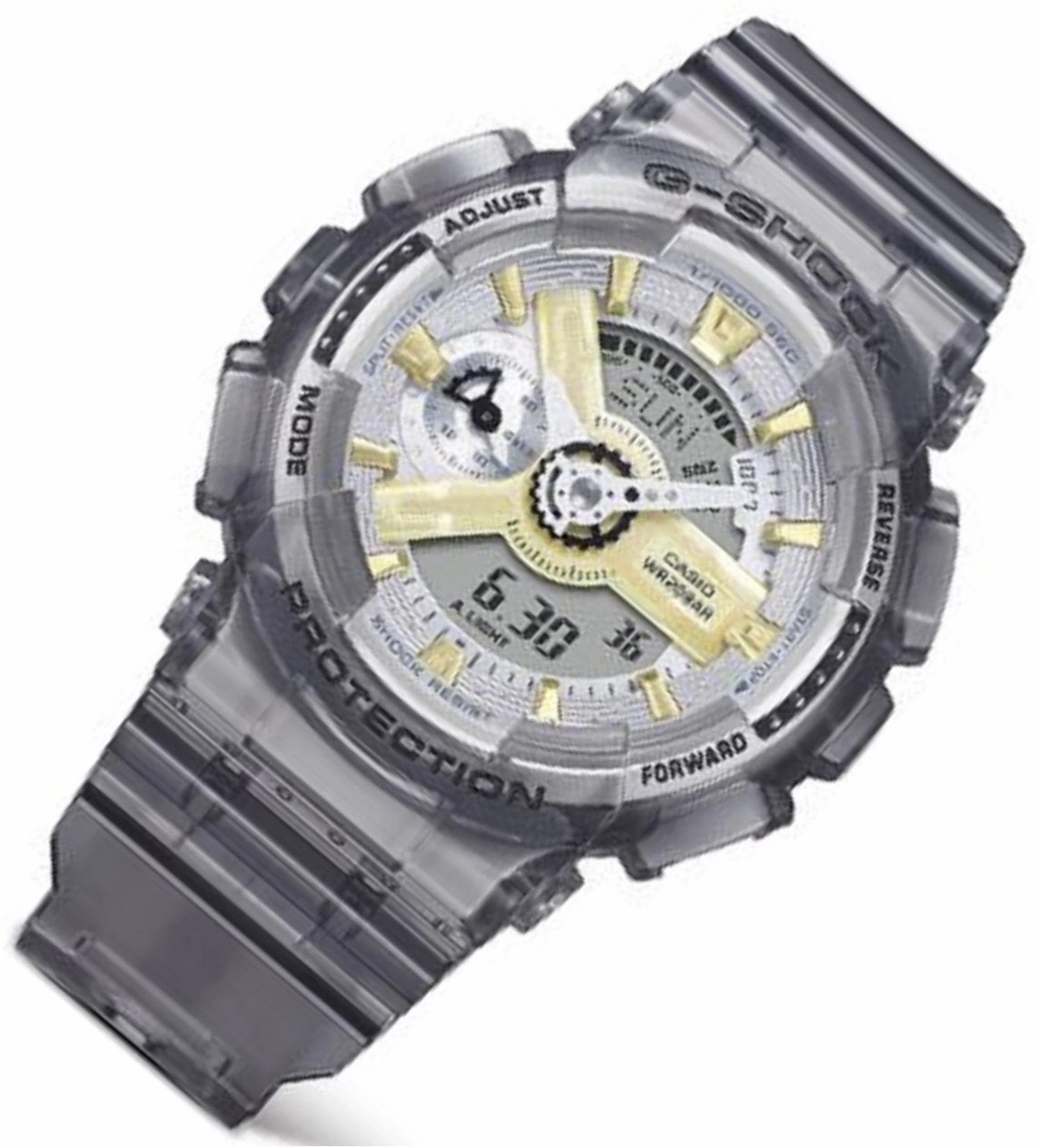 Casio G-shock GMA-S110GS-8A Digital Analog Rubber Strap Watch